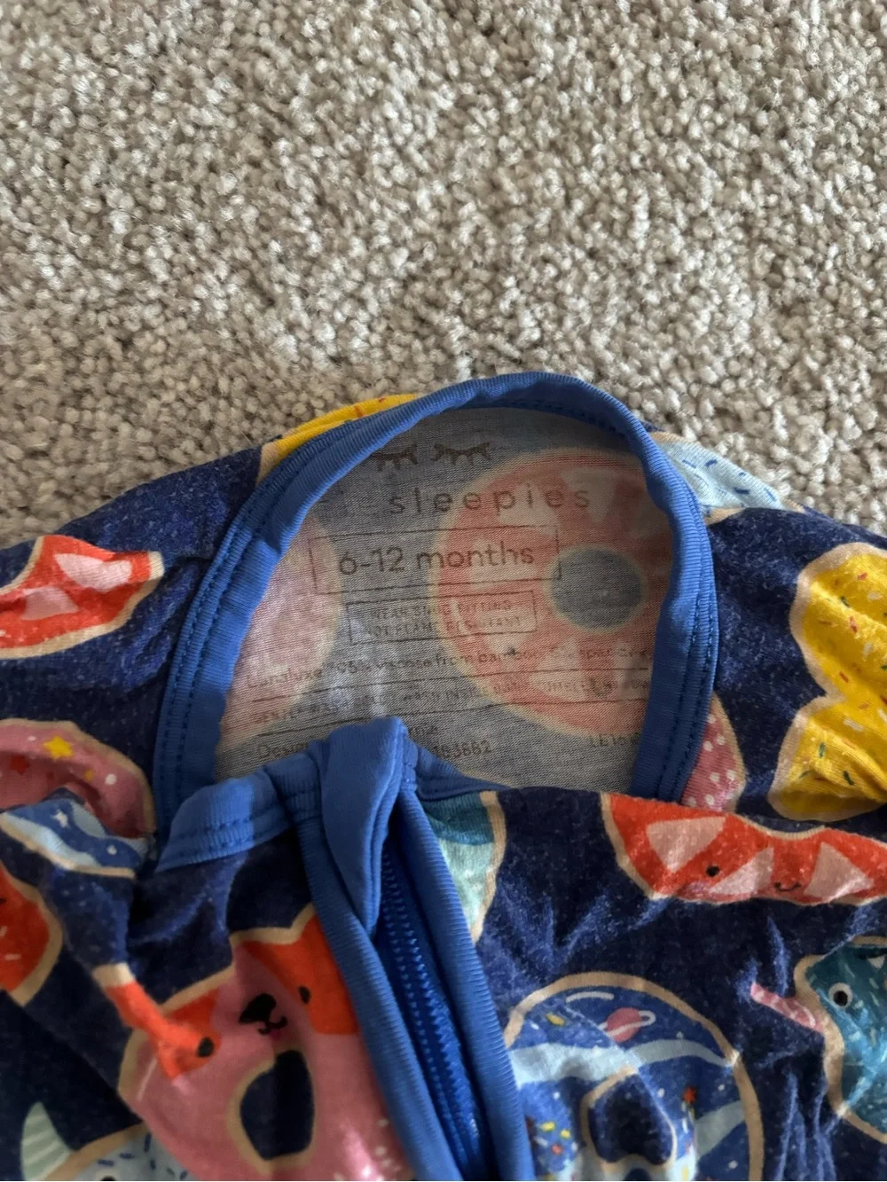 Little Sleepies Donut Dreams Zippy 6-12M